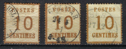 FRANCE Alsace-Lorraine Ca.1871:  Lot De Y&T 5, B à TB Obl. CAD - Usati