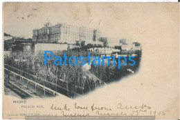 229794 SPAIN ESPAÑA MADRID PALACIO REAL SPOTTED CIRCULATED TO ARGENTINA POSTAL POSTCARD - Other & Unclassified