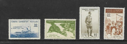 TURQUIE 1955 BATAILLE DE CANAKKALE-BATEAUX  YVERT N°1227/1230 NEUF MNH** - Ships