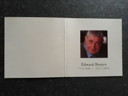 Edward Bostyn ° Brugge 1944 + Brugge 2010 X Rose Anne Steyaert (Fam: Van Beneden - Azoug) - Obituary Notices