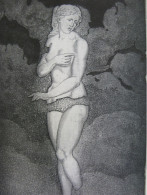 Victor Guzenyuk Russia Mythology Venus Exlibris Erotic Nude Bookplate Etching - Art Nouveau / Art Deco