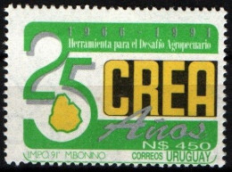 1991 Uruguay CREA Agriculture Association National Map 25 Anniv #1390 ** MNH - Uruguay