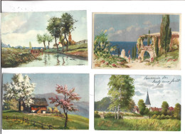 5 CPA PAYSAGES - Peintures & Tableaux