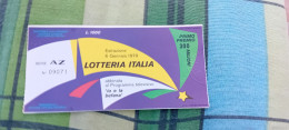 BIGLIETTO LOTTERIA ITALIA 1979 - Billets De Loterie