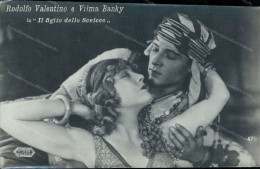 Cc719 Cartolina  Rodolfo Valentina E Vilma Banky Il Figlio Dello Sceicco - Künstler