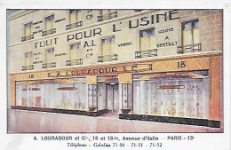 CPA Paris Louradour Avenue D'Italie - Tout Pour L'USINE - Paris (13)
