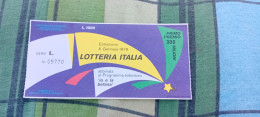 BIGLIETTO LOTTERIA ITALIA 1979 - Lottery Tickets