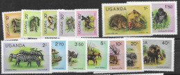 Uganda Animals Set Mnh ** 1979 - Oeganda (1962-...)