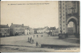 [44] Loire Atlantique Orvault La Place Et Le Porche De L'eglise - Orvault