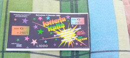 BIGLIETTO LOTTERIA ITALIA 1980 - Loterijbiljetten