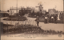 LYON - Exposition Internationale 1914 - Les Jardins D'horticulture ( Tampon Du 108 Régiment Territorial à Pied - 12 ème - Other & Unclassified