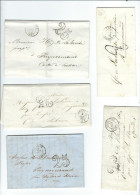 FRANCE Lot De 10 Marques Postales Taxées De Libourne - 1801-1848: Précurseurs XIX