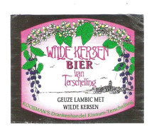 WILDE  KERSEN BIER VAN TERSCHELLING - GUEUZE LAMBIC MET WILDE KERSEN    -  BIERETIKET  (BE 528) - Beer