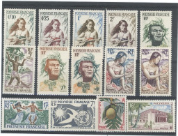 POLYNESIE -1958-60- N°1 / 14 N** - Ungebraucht