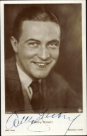 CPA Schauspieler Willy Fritsch, Portrait, Ross Verlag 4744/1, Autogramm - Acteurs