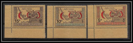 Nord Yemen YAR - 3994/ N°727/729 Croix Rouge Red Crescent OR Gold Stamps Neuf ** MNH - Red Cross