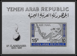 Nord Yemen YAR - 3988/ Bloc N°68 Non émis 15B Adenauer Silver Argent 1968 Neuf ** MNH RR Cote 35 - Jemen