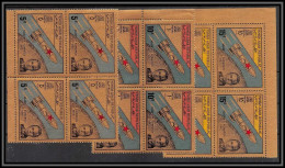 Nord Yemen YAR - 3982/ N°710/712 Komarov Espace (space) OR Gold Stamps Neuf ** MNH Bloc 4 1968 - Yémen