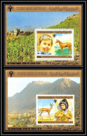 Nord Yemen YAR - 3943/ Bloc N°199/200 Year Of The Child Enfant 1980 Horse Cheval Gazelle Animals Animaux Neuf ** MNH - Yemen