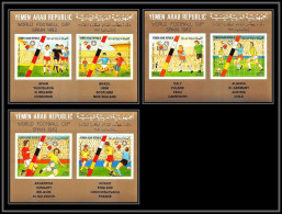Nord Yemen YAR - 3947/ N°1753/1758 Football Soccer Wold Espana 1982 Deluxe Miniature Sheets Neuf ** MNH - 1982 – Spain