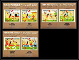 Nord Yemen YAR - 3947/ N°1753/1758 Football Soccer Wold Espana 1982 Deluxe Miniature Sheets Neuf ** MNH - Yémen