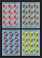 Nord Yemen YAR - 3675/ N°1498/1501 A Gold Medalists Jeux Olympiques (olympic Games) Grenoble 1968 ** MNH Feuille Sheet - Inverno1968: Grenoble