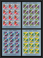 Nord Yemen YAR - 3675/ N°1498/1501 A Gold Medalists Jeux Olympiques (olympic Games) Grenoble 1968 ** MNH Feuille Sheet - Hiver 1968: Grenoble