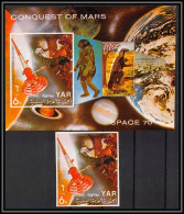 Nord Yemen YAR - 3655a/ Bloc 166 + N°1405 Espace (space) Conquest Of Mars ** MNH Non Dentelé Imperf ** MNH Cote 36 - Yemen