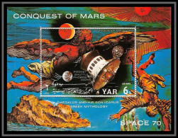 Nord Yemen YAR - 3654/ Bloc 165 Espace (space) Conquest Of Mars ** MNH 1971 - Asie