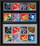Nord Yemen YAR - 3650g/ N°1174/1180 BF Série Silver Espace Space 70 Interplanetary Stations ** MNH Non Plié Never Folded - Asie