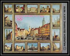 Nord Yemen YAR - 3642/ Bloc N° 146 B Non Dentelé (imperf) Jeux Olympiques (olympic Games) MUNICH Marienplatz ** MNH  - Summer 1972: Munich