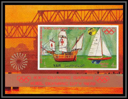 Nord Yemen YAR - 3635/ Bloc N° 171 B Jeux Olympiques (olympic Games) MUNICH Kiel Sailing Non Dentelé Imperf ** MNH  - Sommer 1972: München