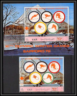 Nord Yemen YAR - 3620y Bloc N°173 + 1455 Pictograms Non Dentelé Imperf Jeux Olympiques Olympic Games Sapporo 72 ** MNH  - Hiver 1972: Sapporo