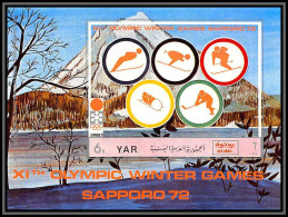 Nord Yemen YAR - 3620z/ Bloc N°173 Pictograms Non Dentelé Imperf Jeux Olympiques (olympic Games) Sapporo 1972 ** MNH  - Hiver 1972: Sapporo