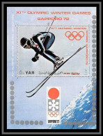 Nord Yemen YAR - 3620/ Bloc N° 172 Ski Downhill Skiing Jeux Olympiques (olympic Games) Sapporo 1972 ** MNH  - Yémen