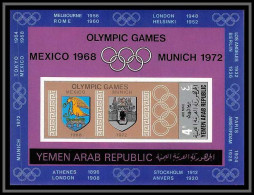 Nord Yemen YAR - 3608/ Bloc N° 84 B Non Dentelé Imperf ** MNH Jeux Olympiques (olympic Games) ** MNH Mexico Cote 25 1968 - Ete 1968: Mexico