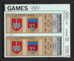 Nord Yemen YAR - 3607a N° 833 Cobalt Non Dentelé Imperf Error Jeux Olympiques (olympic Games) Anvers Paris ** MNH - Sommer 1968: Mexico