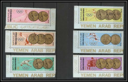 Nord Yemen YAR - 3598a N° 803/808 Cobalt Jeux Olympiques Summer Mexico Olympic Games 1968 1972 ** MNH  - Summer 1968: Mexico City