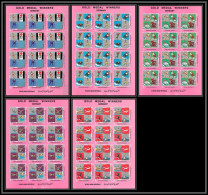 Nord Yemen YAR - 3609z 1275/1280 B Jeux Olympiques Olympic Games Germany ** MNH Mexico Grenoble Feuille Sheets Imperf - Yemen