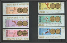 Nord Yemen YAR - 3597b N° 767/772 Cobalt Jeux Olympiques (olympic Games) Winter Grenoble Sapporo 1968 - 1972 ** MNH  - Yemen