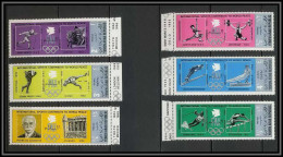Nord Yemen YAR - 3594/ N°1301/1306 A Silver Argent ** MNH Jeux Olympiques Olympic Games World Peace 1971 - Sommer 1968: Mexico