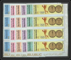 Nord Yemen YAR - 3597c N° 767/772 Cobalt Jeux Olympiques (olympic Games) Winter Grenoble Sapporo 1968 ** MNH Bloc 4 - Yemen