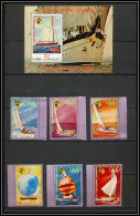 Nord Yemen YAR - 3586/ N° 1426 / 1431 + Bloc 170 Jeux Olympiques (olympic Games) 1972 Kiel ** MNH Voile Sailing  - Sommer 1972: München
