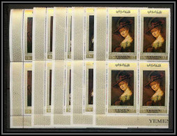 Nord Yemen YAR - 3589a/ N° B 751 / 755 Gold Peinture Tableaux Paintings Rembrandt ** MNH Bloc 4 Cote 36 - Other & Unclassified