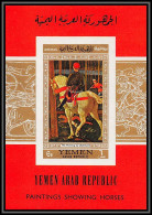 Nord Yemen YAR - 3579 Bloc 73 Chevaux Horse ** MNH Tableau (Painting) Paolo Ucello 1968 Cote 18 Non Dentelé Imperf - Sonstige & Ohne Zuordnung