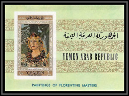 Nord Yemen YAR - 3571/ Bloc N°58 Botticelli Peinture Tableaux Paintings Florentine Masters Italia ** MNH Gold - Yemen