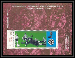 Nord Yemen YAR - 3548/ Bloc N° 133 Football Soccer Mexico World Cup Jules Rimet 1970 ** MNH  - 1970 – Mexique