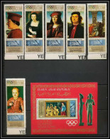 Nord Yemen YAR - 3514 N°876/881 Bloc 94 OR Gold Peinture Tableaux Paintings Jeux Olympiques Olympic Games Rubens ** Mnh - Summer 1968: Mexico City