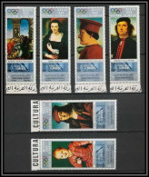 Nord Yemen YAR - 3513/ N° 883/888 A Silver Peinture Tableaux Paintings Jeux Olympiques (olympic Games) Rubens ** MNH  - Sommer 1968: Mexico