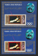 Nord Yemen YAR - 3511b N°97 2 Nuances SHADES Maya Goya Jeux Olympiques Olympic Games Mexico 1968 Tableaux Paintings RR - Yemen